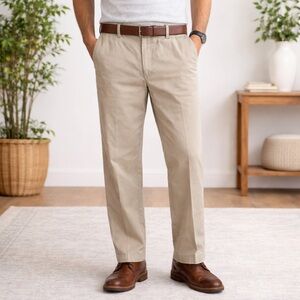 DOCKERS Pants Classic Flat Front Straight Leg Business Casual Men’s W38 L30 GUC